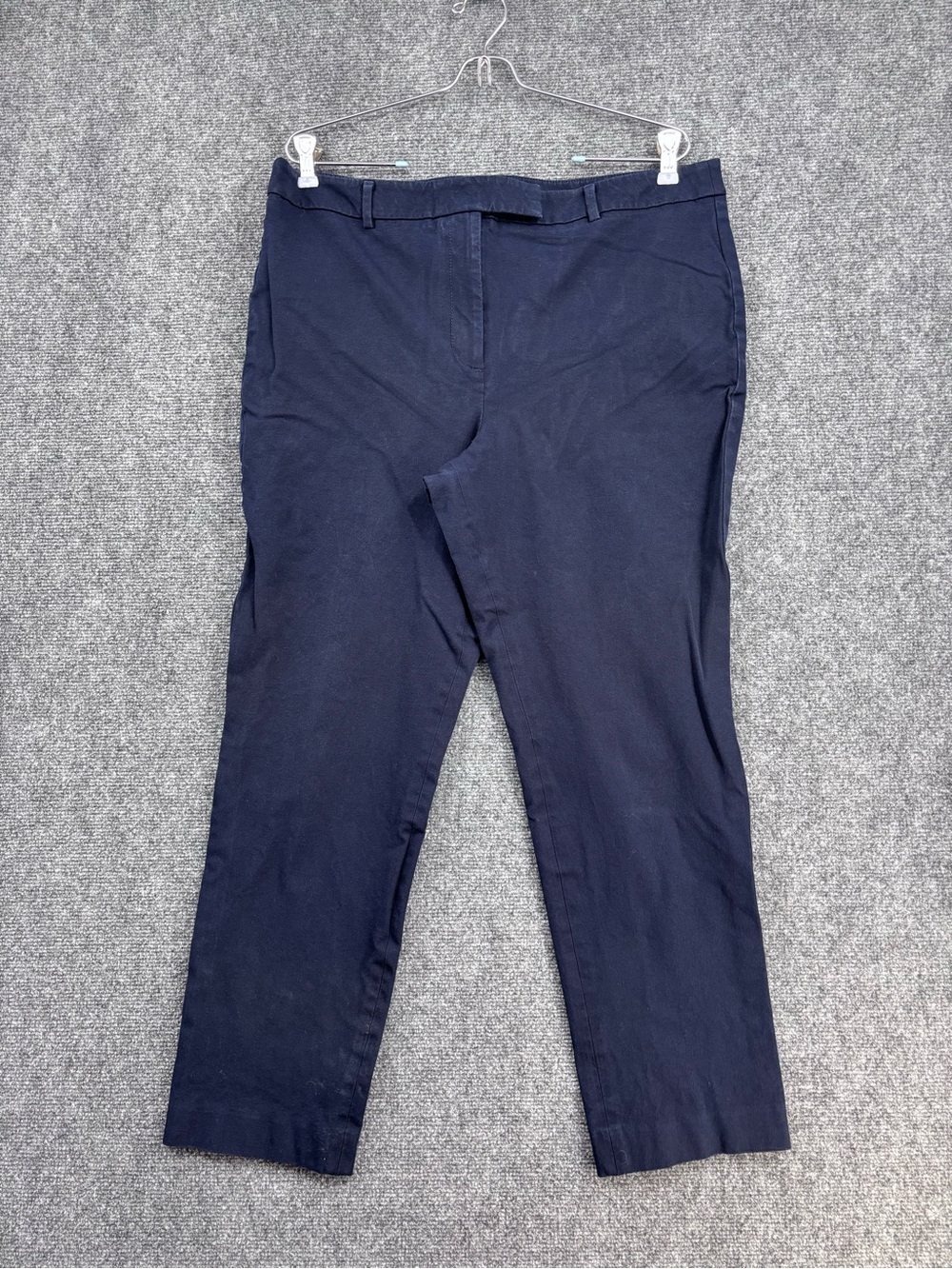 Talbots Blue Preppy Office Stretchy High Waist Straight Ankle Pants Women’s 14